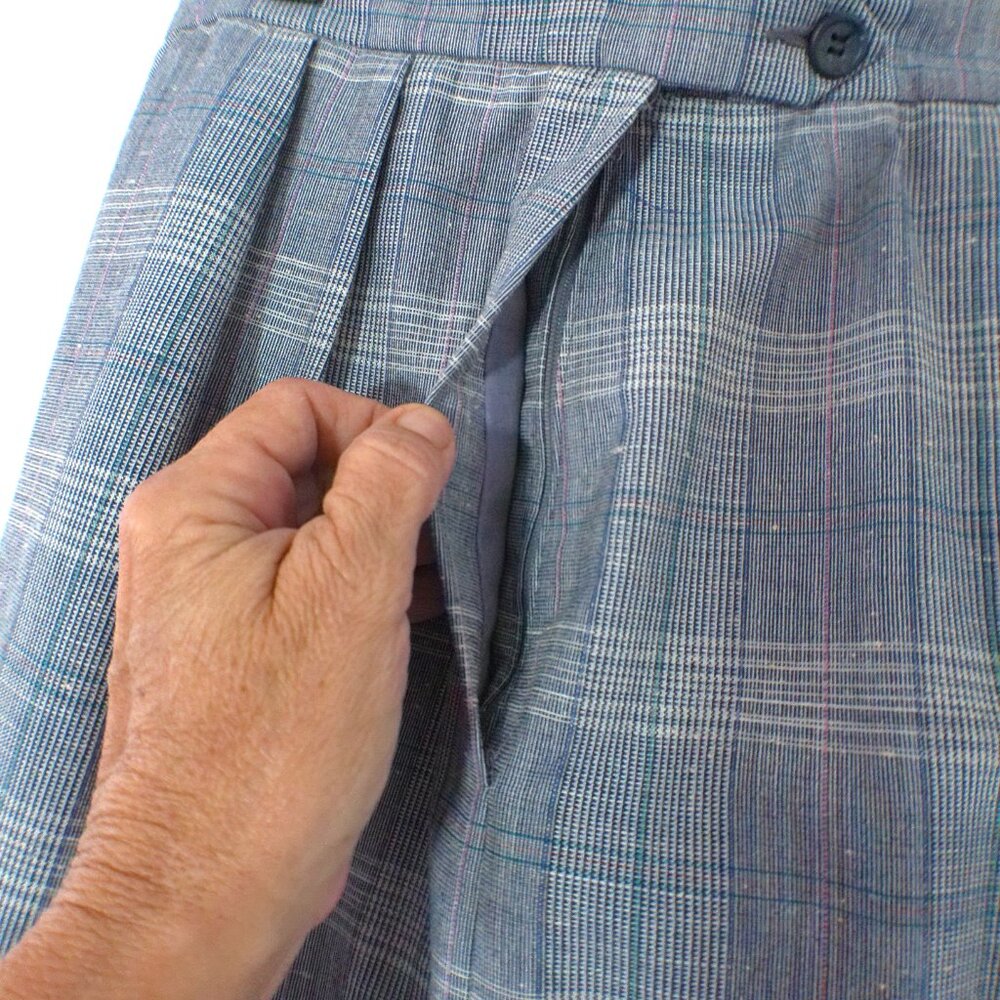 Vintage The Ragalia Collection Gray Plaid Skirt Suit Set – Women’s Size 8 USA - Picture 10 of 11